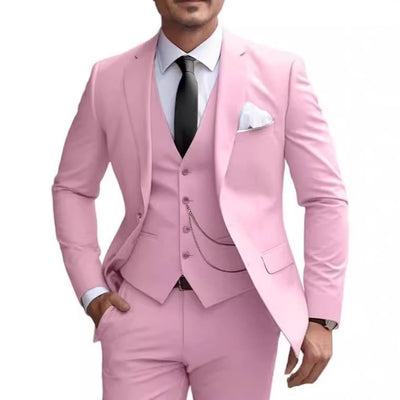 Traje Slim Fit Ejecutivo para Hombre - Elegancia Formal y Temperamento Empresarial - Image 3