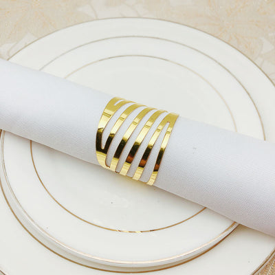 Anillo Servilletero Dorado Estilo Western para Restaurante - Image 6