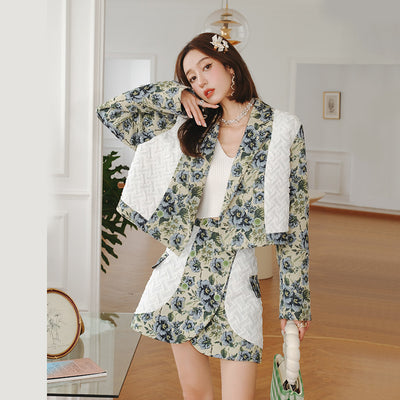 Chaqueta Floral Suelta para Mujer - Abrigo Otoñal de Manga Larga con Elegancia Temperamental - Image 5