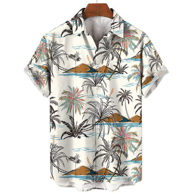 Camisa Vintage de Verano para Hombre Cuello V Talla 5XL - Image 27