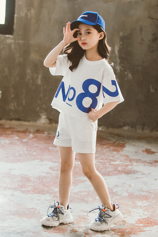 Conjunto Deportivo Niña Manga Corta - Cómodo y Versátil - Image 5