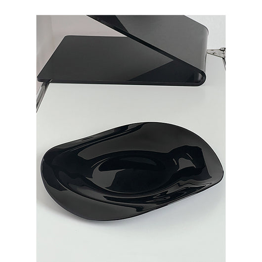 Cuenco Cerámico Irregular Negro Minimalista de Diseño Niche - Image 8