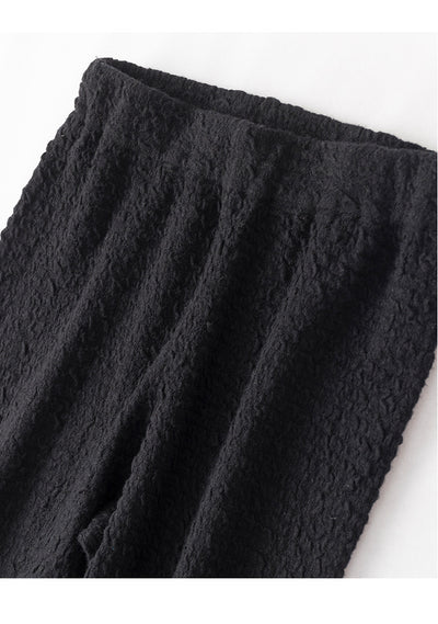 Pantalón Ancho de Lana Tejida con Caída Elegante para Mujer - Image 26