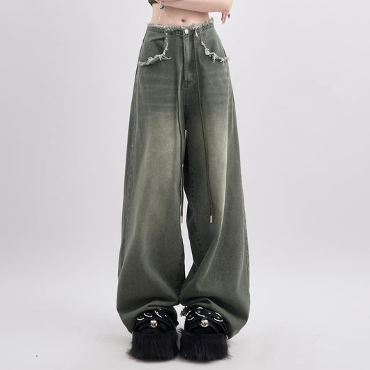 Jeans de Verano para Mujer con Dobladillo Deshilachado y Cintura Ajustable - Image 8
