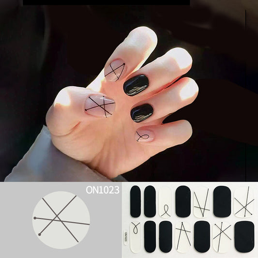 Stickers de Uñas Mariposa Floral con Efecto Láser Bronceado