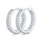 High-grade Diamond Sterling Plateado Moissanite Earrings Blanco S925 Plateado