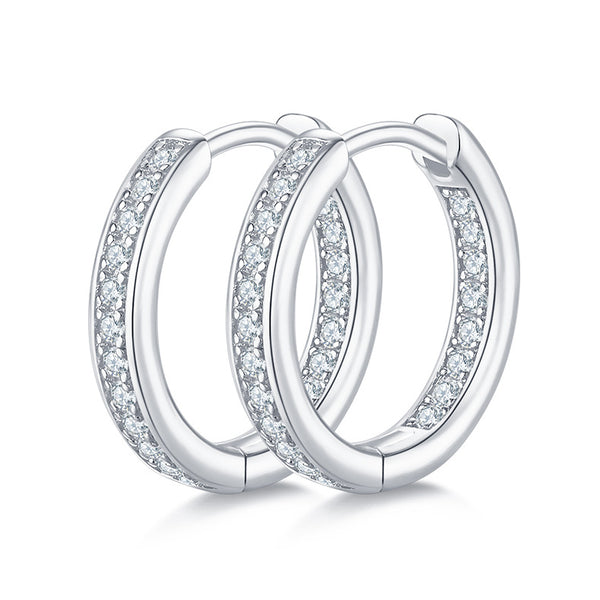 Aretes de Moissanita en Plata de Ley con Diamantes de Alta Calidad - Image 6