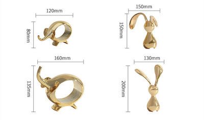 Adorno Decorativo Conejo Dorado de Lujo Moderno - Image 11