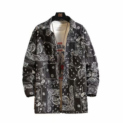 Camisa Vintage Floral Estilo Hong Kong para Hombre - Image 2