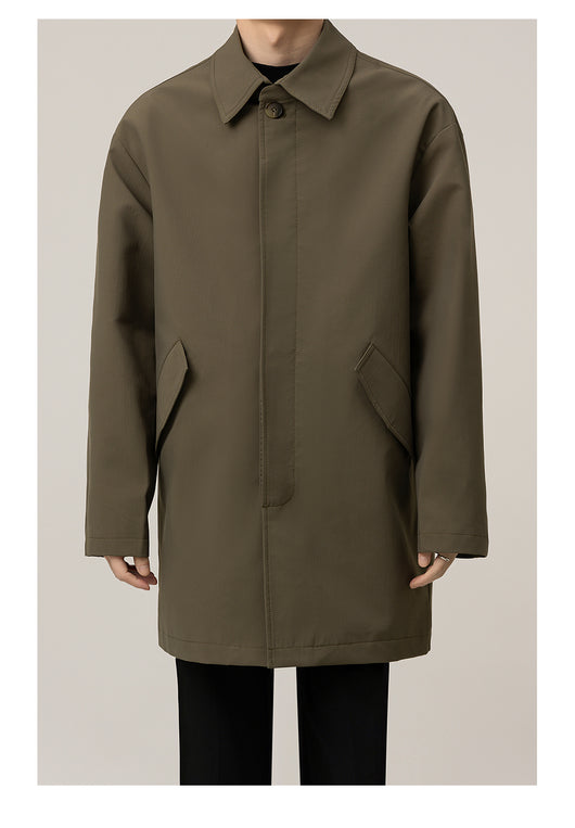 Abrigo Holgado Largo Tipo Duster para Hombre - Image 22