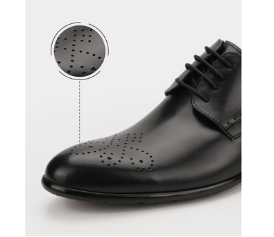 Zapatos Formales de Cuero para Hombre con Tallado Artesanal - Image 9