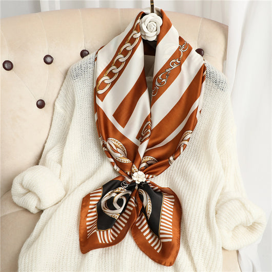 Foulard Cadena con Rayas a Juego - Chal Ligero Protector Solar - Image 17