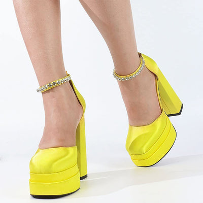 Tacones Plataforma 14cm con Brillantes Cristal - Image 74