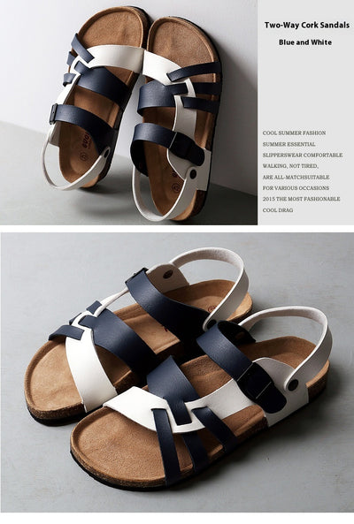 Sandalias Hombre Diseño Calado con Corcho Natural - Image 11