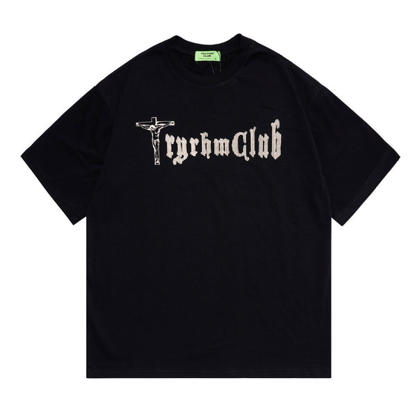 Camiseta Estampada con Cruz para Hombre