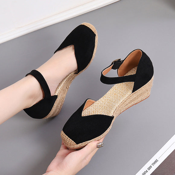 Zapatos de Tacón Alto Hueco con Hebilla - Colección Primavera y Otoño