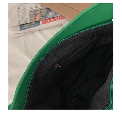 Bolso Tote Verde para Mujer - Diseño Minimalista de Gran Capacidad - Image 4