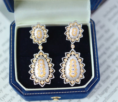 Aretes Hueco de Plata 925 Ornamentales de Lujo - Image 5