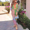 Conjunto de Traje Casual con Camisa Estampada