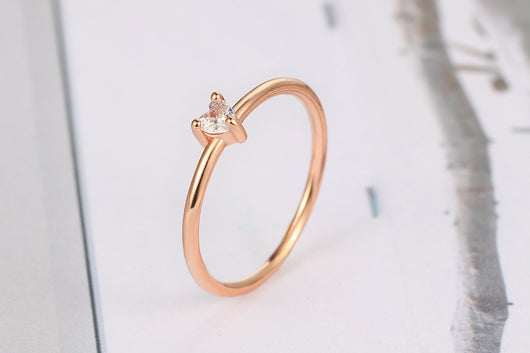 Anillo de Corazón Elegante para Mujer con Circonia y Baño de Oro Real - Image 12