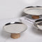 Bandeja Redonda de Madera Maciza con Base Metálica - Estilo Hogar