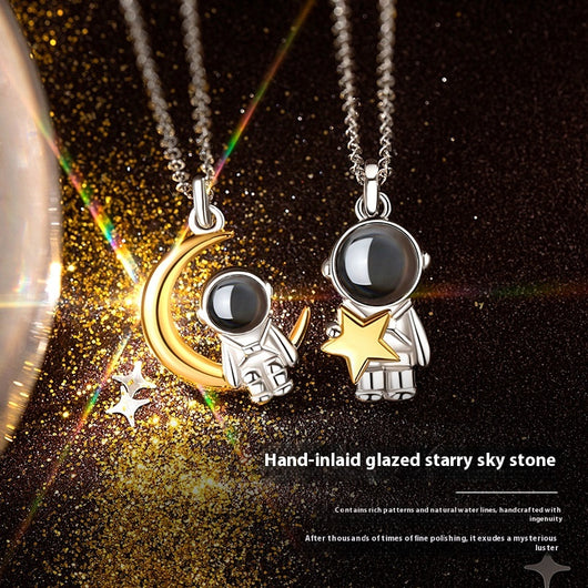 Collar de Pareja Proyección Astronauta - Diseño Unisex - Image 9