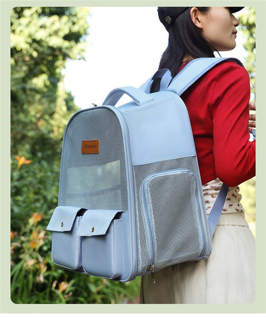 Mochila Transportadora Respirable para Mascotas - Gran Capacidad y Plegable - Image 12