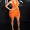 Vestido Slim Fit Escotado en V con Espalda Descubierta