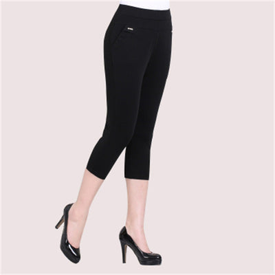 Pantalones Casuales de Cintura Alta en Colores Lisos - Image 19