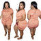 Jumpsuit Holgado con Estampado Digital a Rayas para Mujer