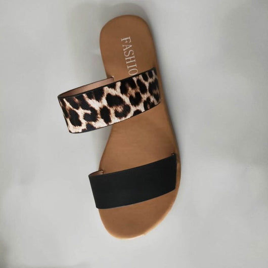 Sandalias Planas Estampado Animal Talla Grande - Diseño Europeo Moderno - Image 6