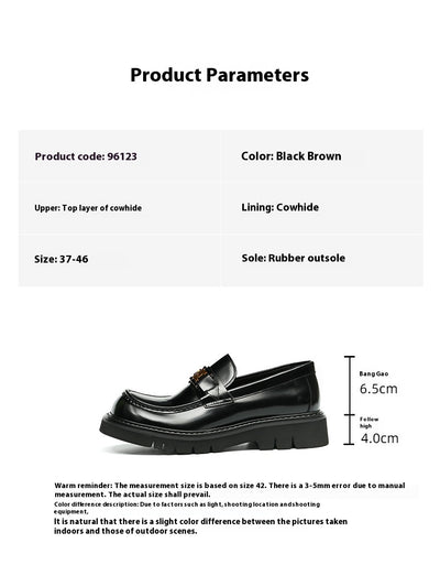 Zapatos de Cuero Lustrado para Hombre - Calzado Business Casual Ancho Elegante - Image 9