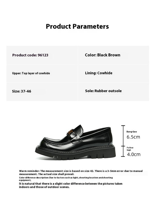 Zapatos de Cuero Lustrado para Hombre - Calzado Business Casual Ancho Elegante - Image 9