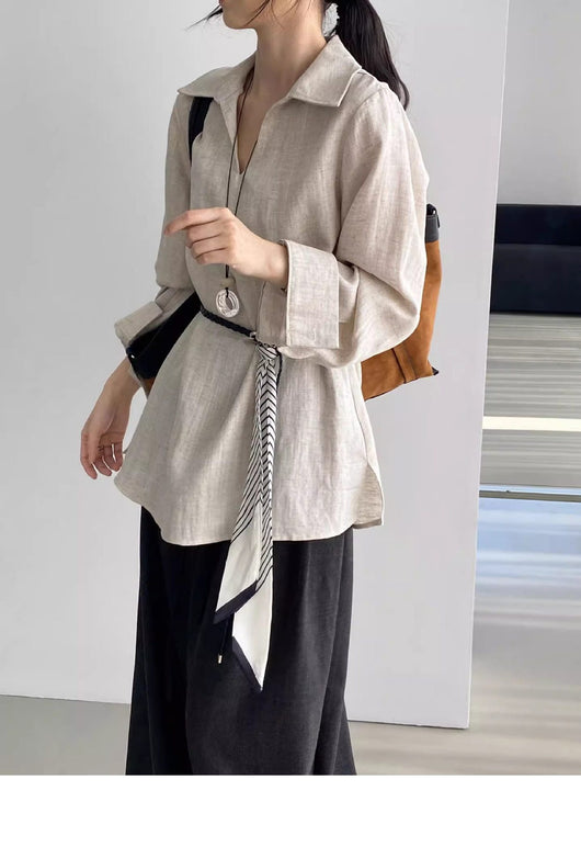 Conjunto de Blusa Casual y Pantalón Ancho con Cintura Elástica - Image 26