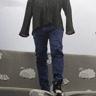 Pantalones Slim con Estampado de Lunares para Hombre - Image 3