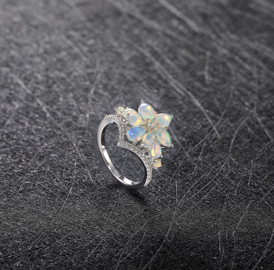 Anillo de Ópalo Natural en Plata 925 - Diseño Delicado y Elegante - Image 2