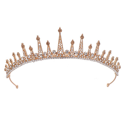 Corona Nupcial Barroca Tocado Princesa Accesorio Cabello Boda