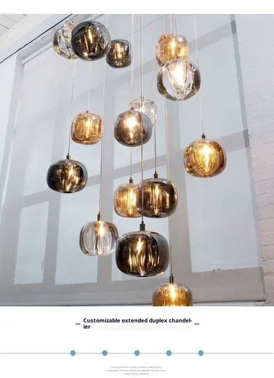 Lámpara de Araña Diseñador Cristal Moderno para Espacios Creativos - Image 19