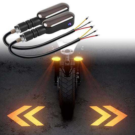 Luz Trasera LED Multicolor 12V para Motocicletas - Proyector de Alta Luminosidad con Señales de Giro
