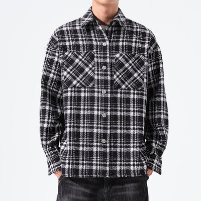 Camisa Abrigo Cuadros Versátil para Hombre y Mujer - Image 4