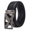 Cinturón de Cuero Genuino para Hombre con Hebilla Automática - Lujo Minimalista
