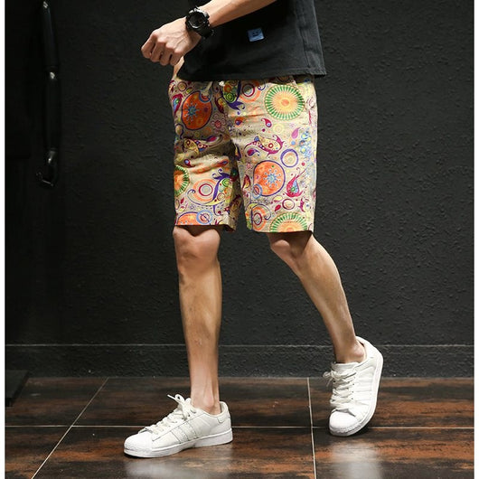 Shorts de Verano para Hombre en Algodón y Lino - Image 3