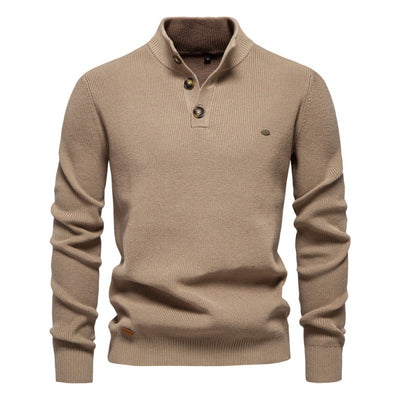 Suéter Business Cuello Alto Hombre - Tejido Premium Liso Casual - Image 10