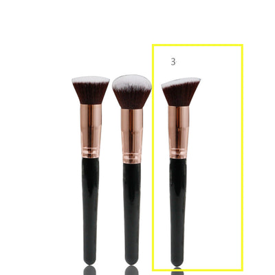 Set de 3 Brochas de Maquillaje Portátiles con Cabezal Plano Biselado - Image 16