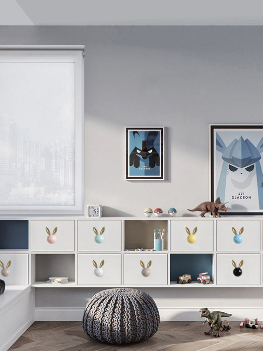 Tirador de Cerámica Conejo para Puertas y Cajones Infantiles - Diseño Minimalista Moderno - Image 10