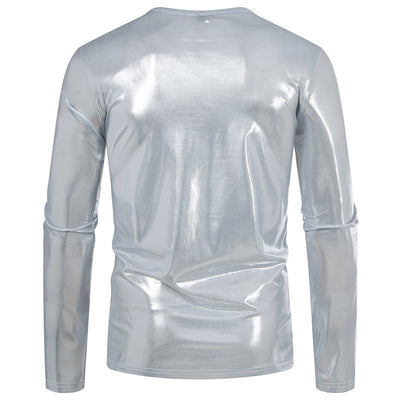 Camiseta de Manga Larga Brillante para Hombre - Base Layer de Moda - Image 12