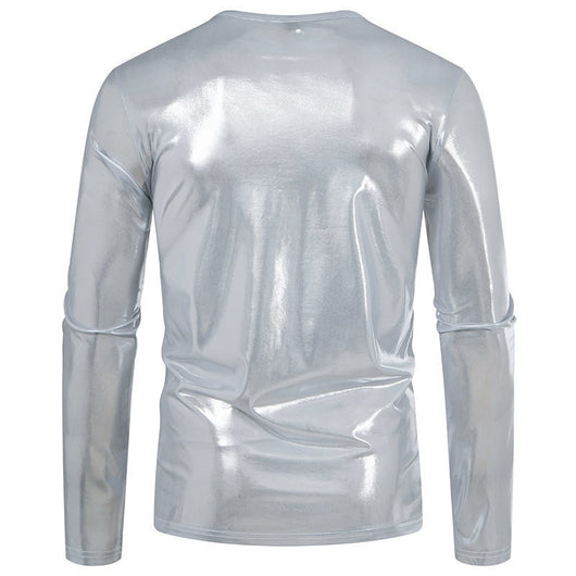 Camiseta de Manga Larga Brillante para Hombre - Base Layer de Moda - Image 12