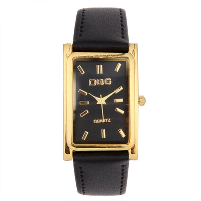 Reloj de Hombre Cuadrado Dorado con Cierre de Pasador y Movimiento de Cuarzo - Image 11