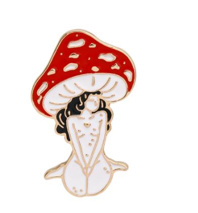 Broche Seta Roja Girl en Aleación con Efecto Drip - Image 4