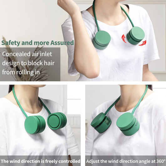 Ventilador Portátil de Cuello sin Aspas con USB y Aromaterapia - Image 6
